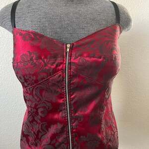 Torrid Zip Front Corset Top with Stretchable Back Size 2